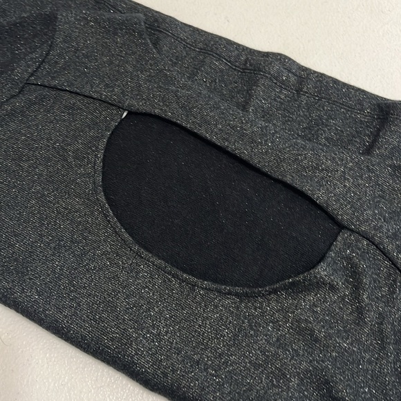 Banana Republic Factory Black Shimmer Cutout Back Top NWT Sz XL - Picture 10 of 10